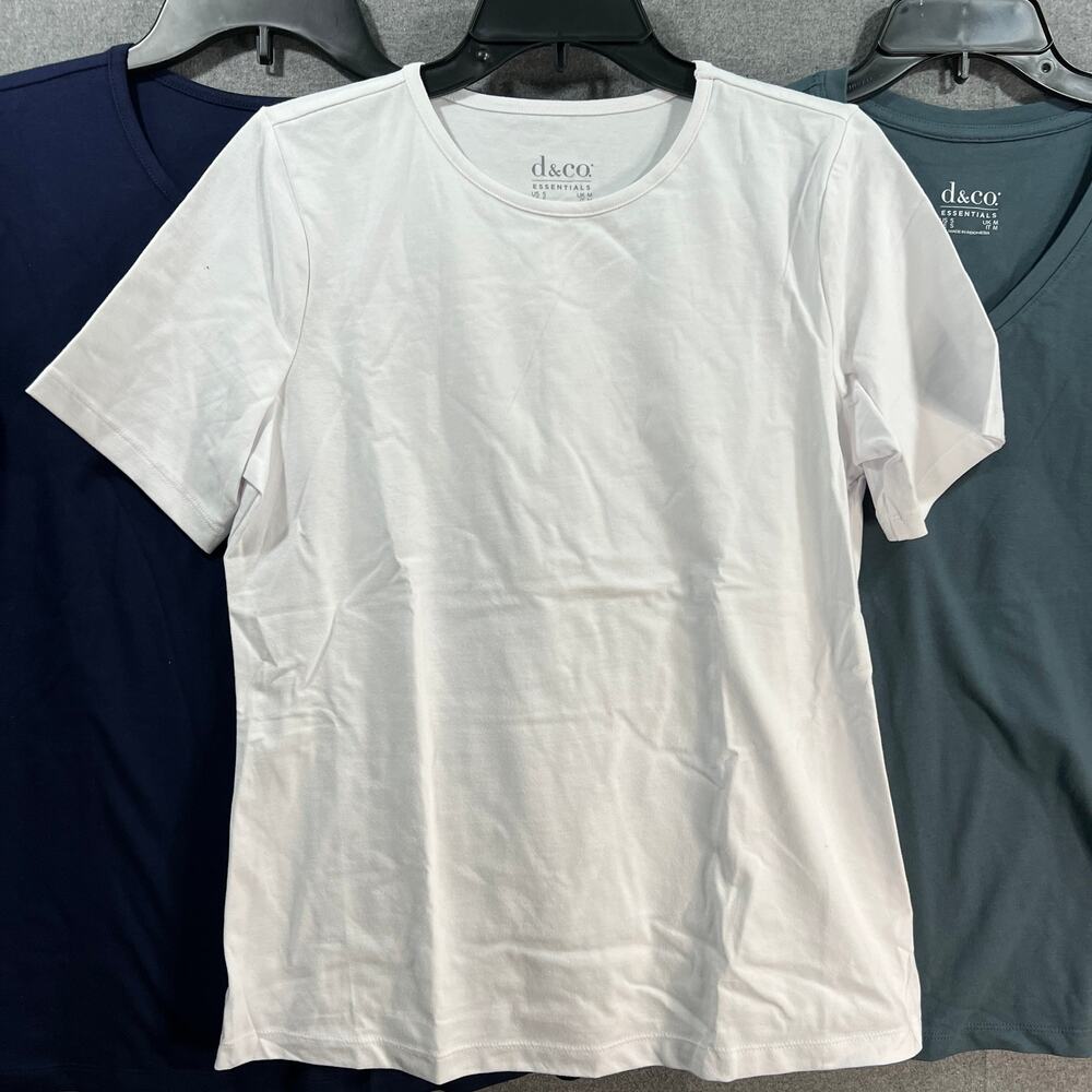 Denim & Co. Essentials Perfect Jersey Set of Three Knit Tops Size Small - Picture 4 of 10